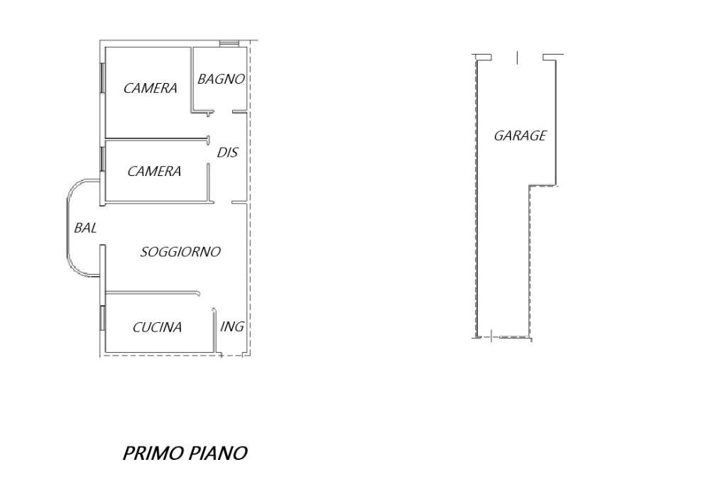 Trilocale Via Nazionale, Poggio Renatico - planimetria 1