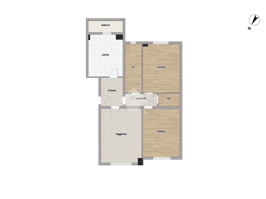 Trilocale Via francesco Cilea, Milano (zona Gallaratese) - planimetria 1