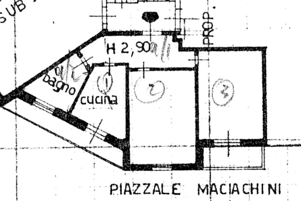 Bilocale Via Maciachini, Milano (zona Maciachini) - planimetria 1