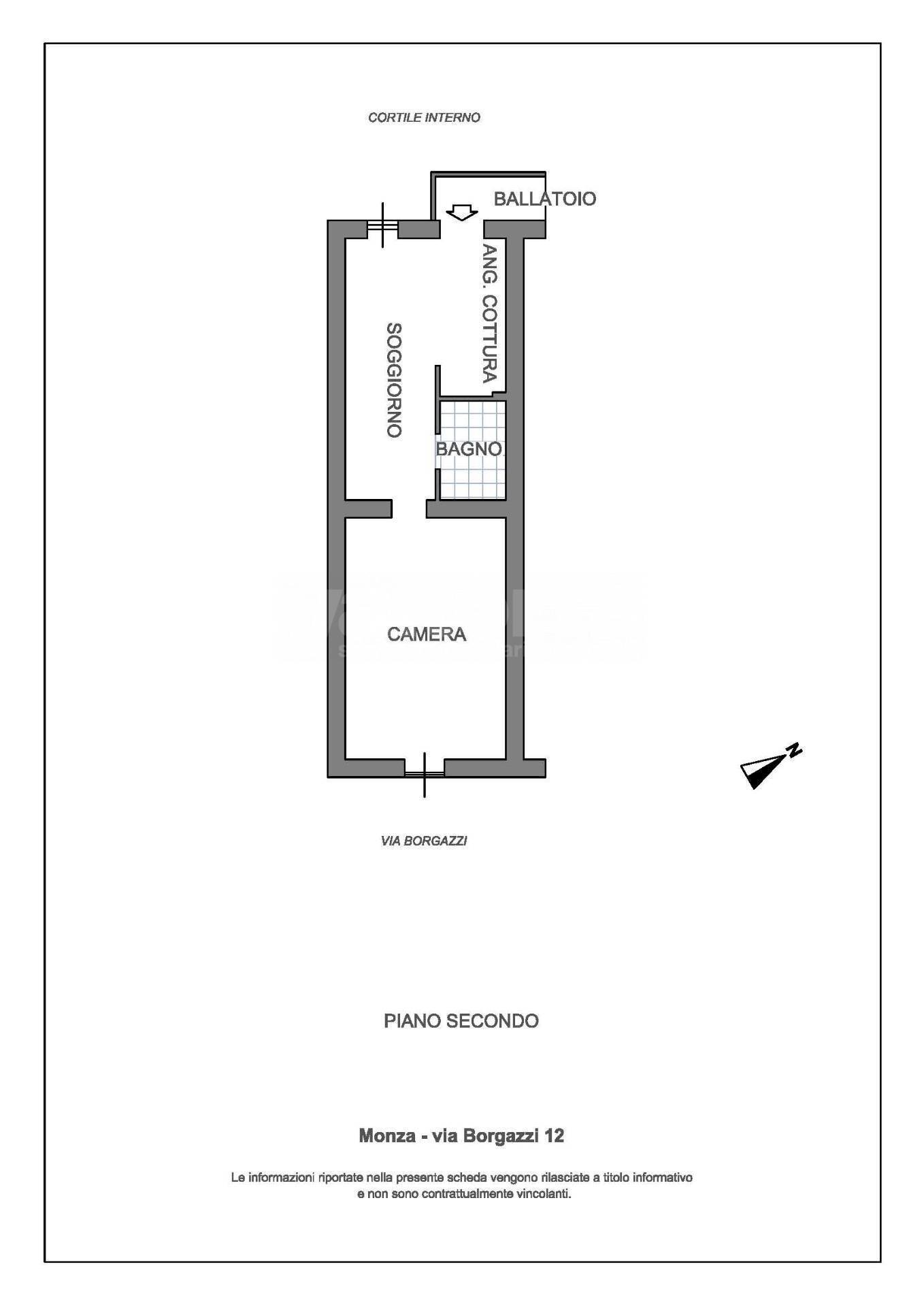 Foto 19 - Two-room apartment via Borgazzi
 
12, Monza - floor plans 1
