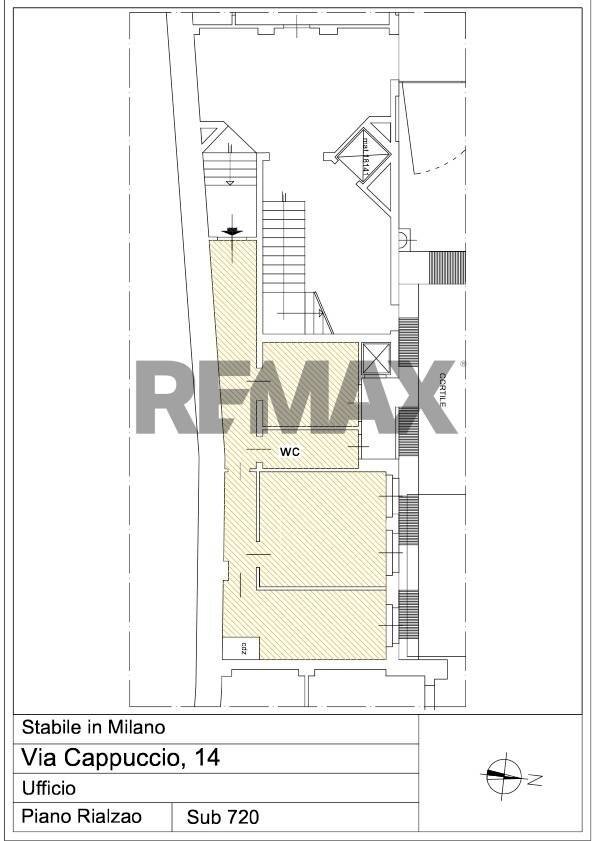 Pianta 2D - Ufficio Via Cappuccio
 
14, Milano - planimetria 1