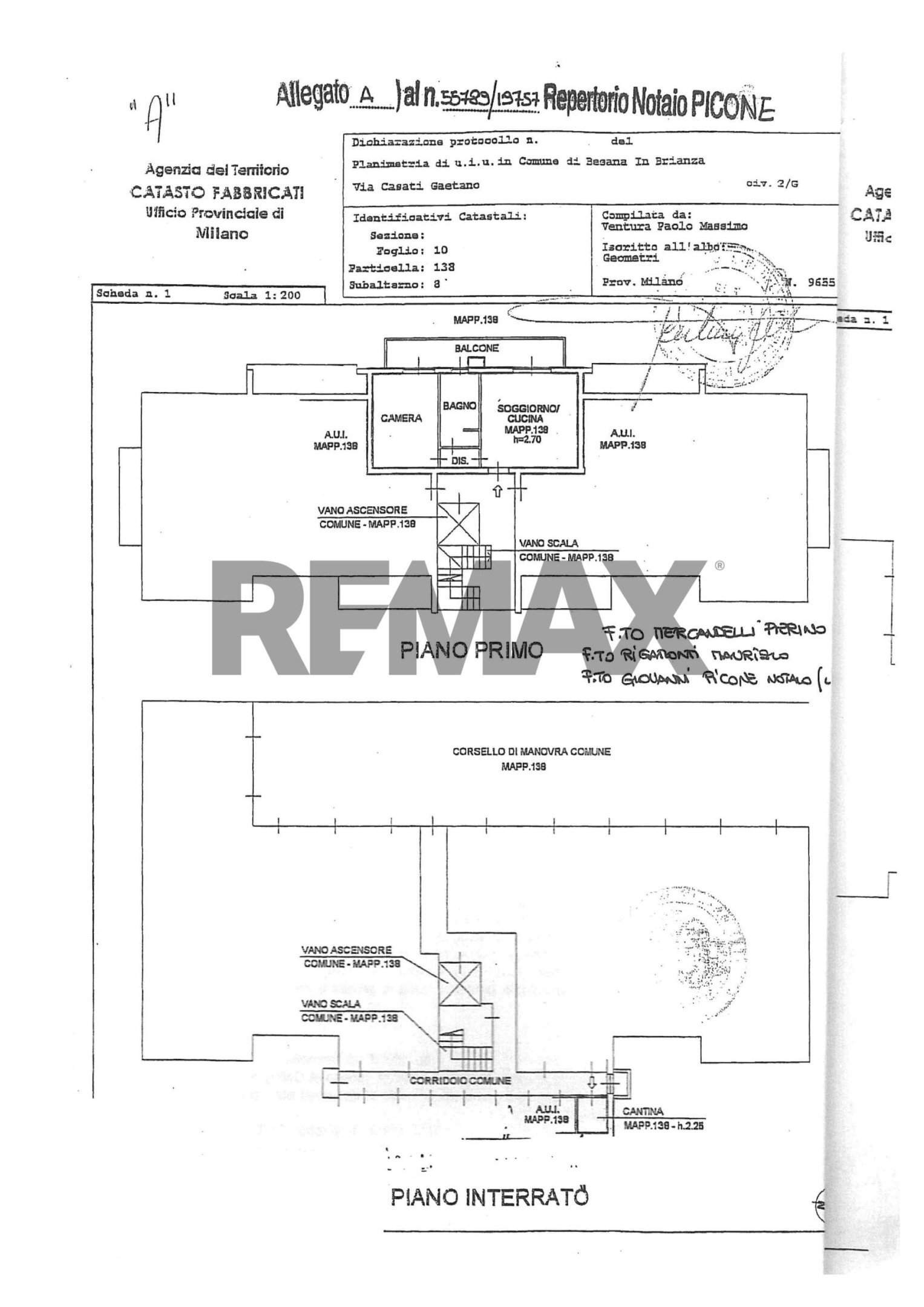 Pianta 2D - Two-room apartment Via Casati Gaetano
 
2/g, Besana in Brianza - floor plans 1