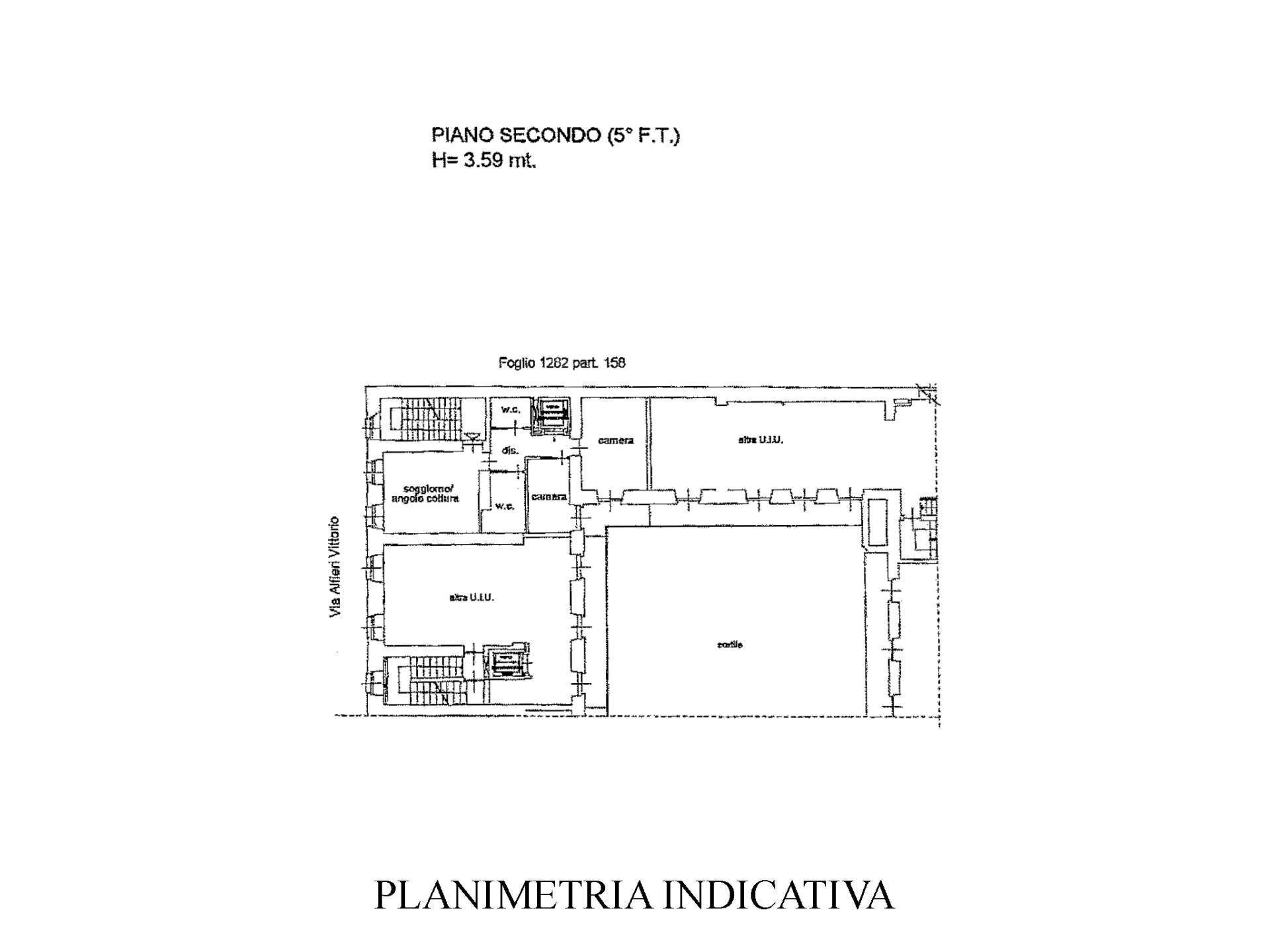 Foto 26 - Quadrilocale Via Vittorio Alfieri
 
6, Torino - planimetria 1