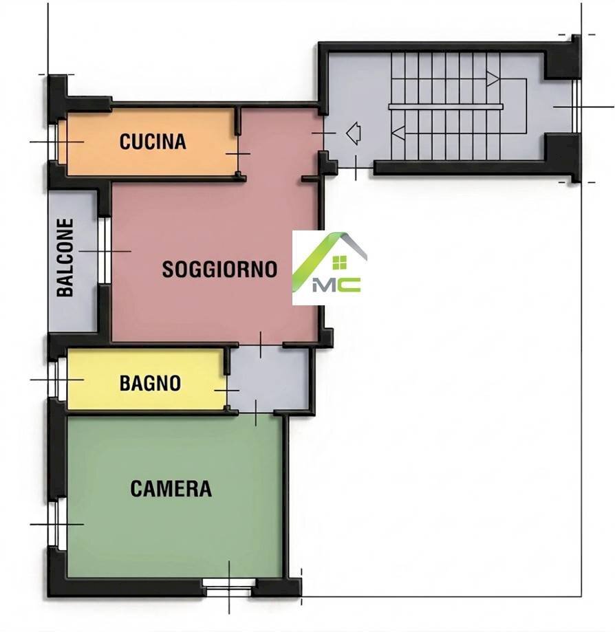 Foto 12 - Two-room apartment ANTONIO SATTA, Milano - floor plans 1