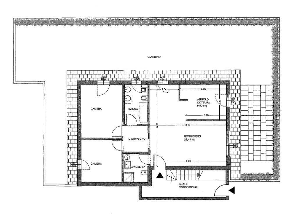 Foto 24 - Three-room apartment via cardinale Carlo Maria Martini, Pozzo d'Adda - floor plans 1