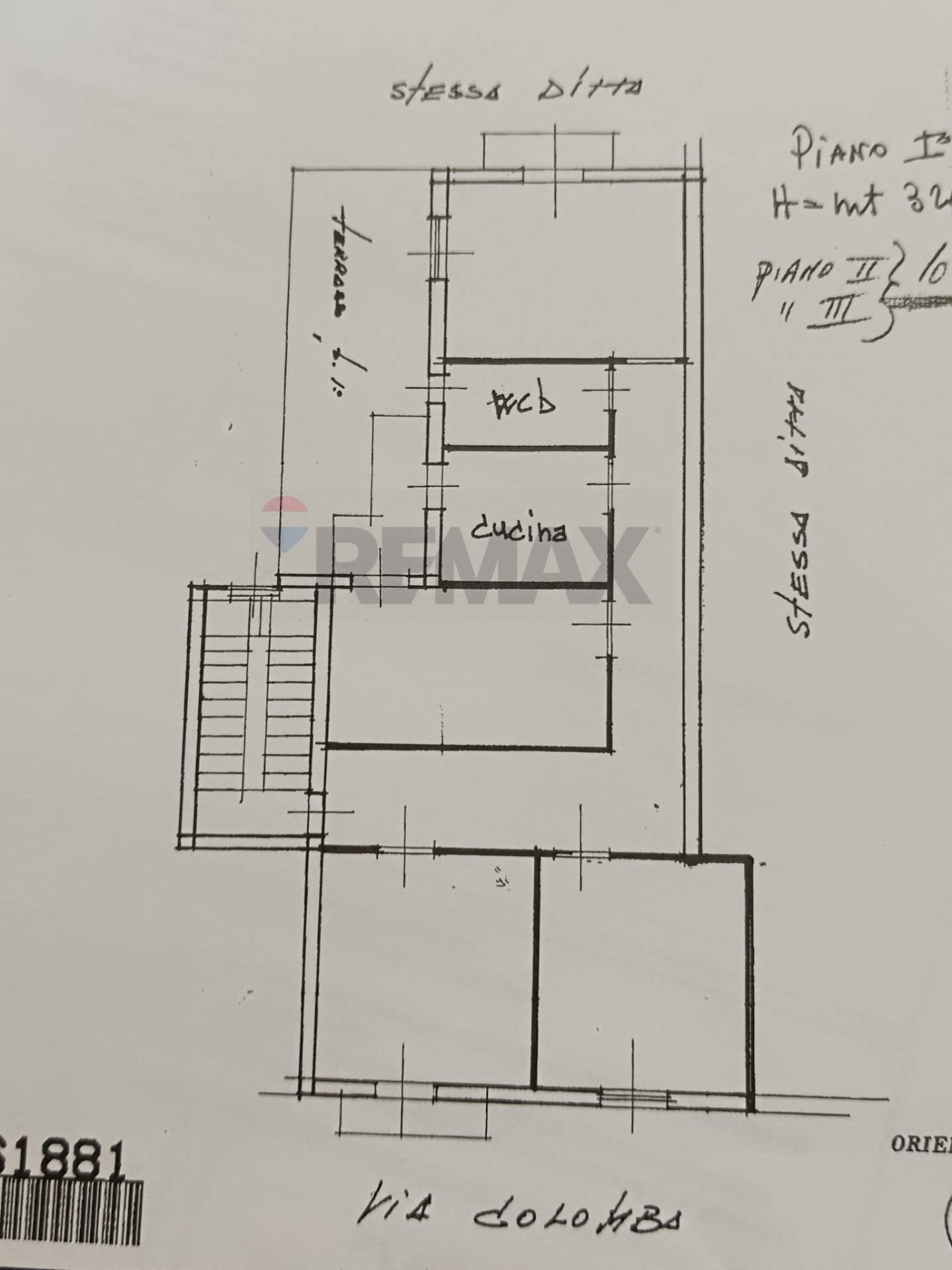 Pianta 2D - Quadrilocale Via Colomba
 
64, Palermo - planimetria 1