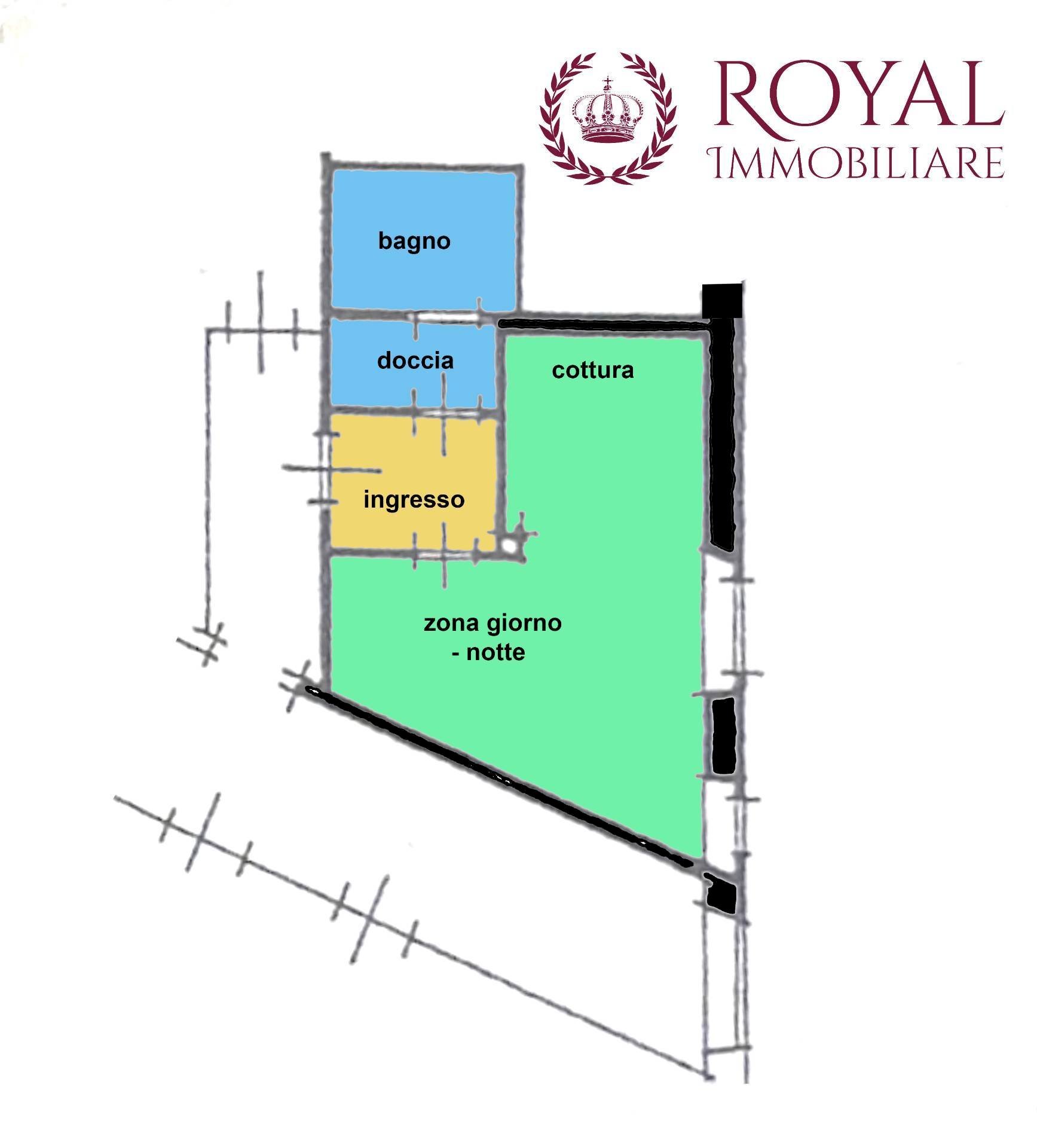 Foto 17 - One-room apartment Via Dei Mulini, Livorno - floor plans 1