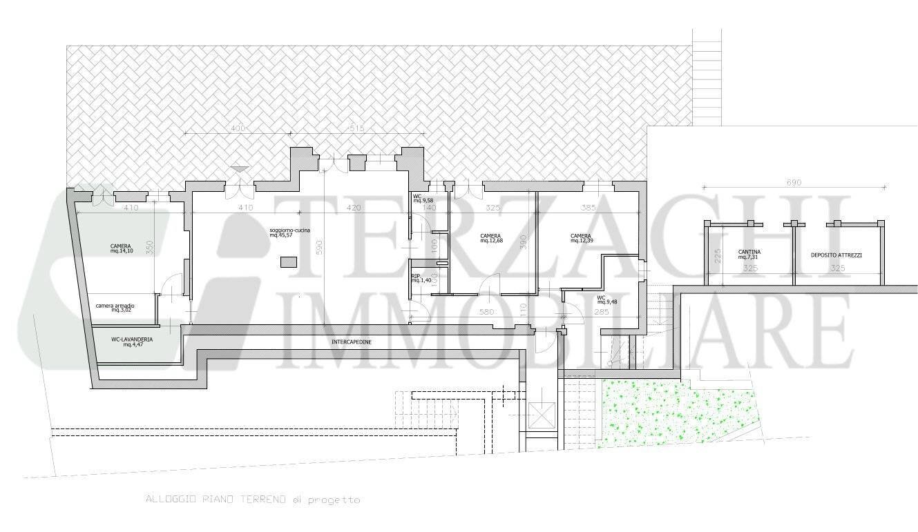 Apartment viale Giuseppe Mellano, 34, Fossano - floor plans 1