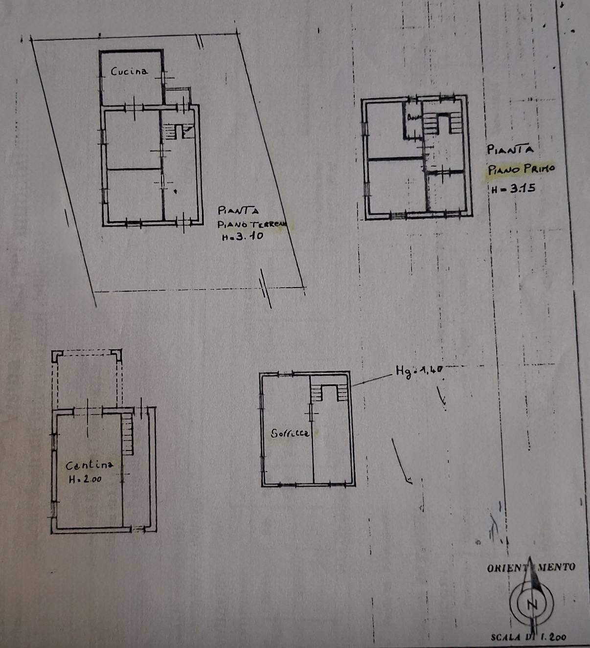 Foto 21 - Casa indipendente Via Sarzanese, Lucca - planimetria 1