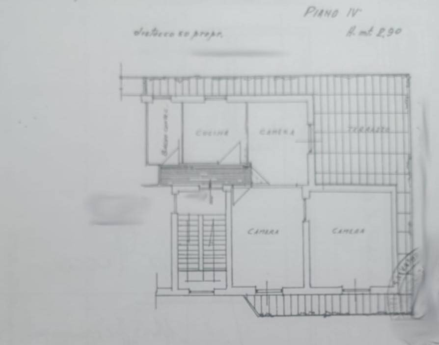 Attic via Moncalvo, Roma - floor plans 1