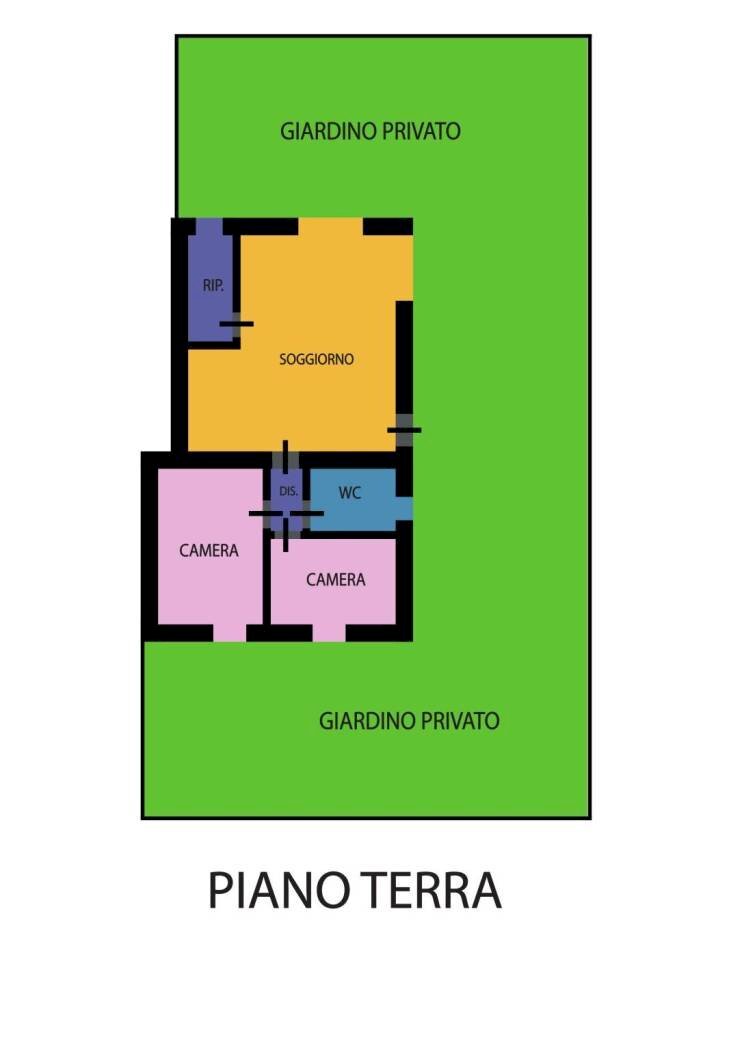 Appartamento via Santerno Ammonite, Ravenna (zona Camerlona) - planimetria 1