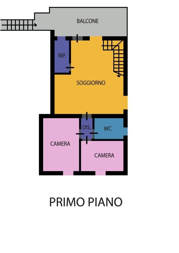 Appartamento via Santerno Ammonite, Ravenna (zona Camerlona) - planimetria 1
