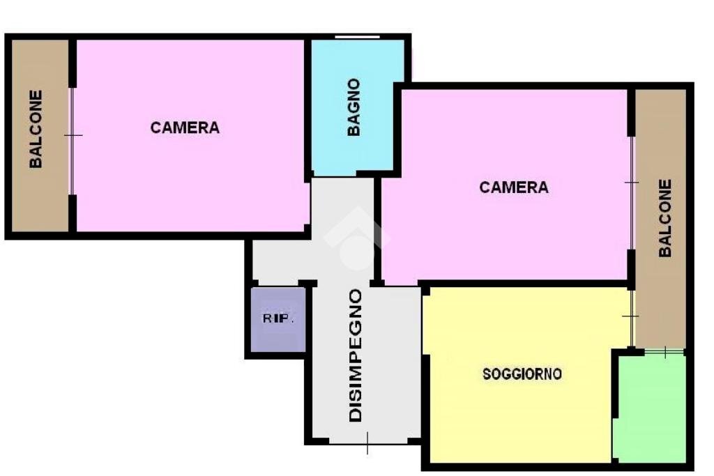 Three-room apartment Via Gramsci, Vimodrone - floor plans 1