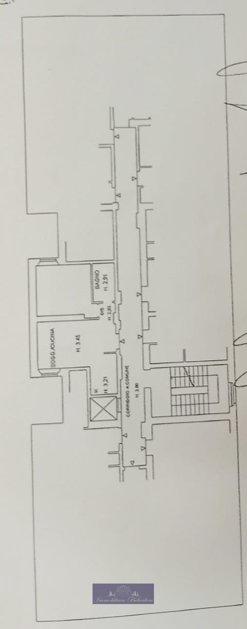 Planimetria - Bilocale Via Antonio Squarcialupi, Firenze (zona Santa Maria Novella) - planimetria 1