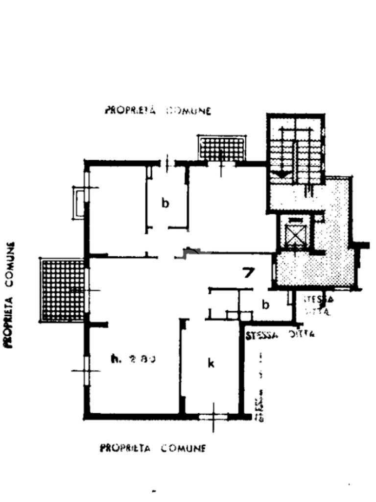 Three-room apartment via della libertà, Settimo Milanese - floor plans 1