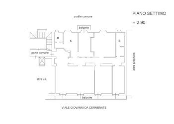 PLANIMETRIA - Attico Viale Giovanni da Cermenate, Milano - foto 37