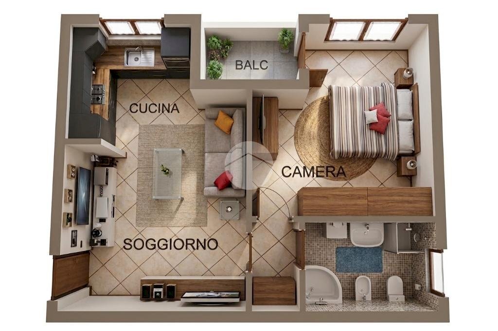 Mansarda Via Caravaggio, Basiano - planimetria 1