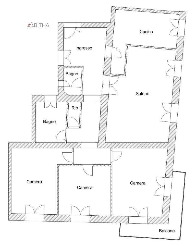 Apartment Via Eustachio Manfredi, Roma - floor plans 1