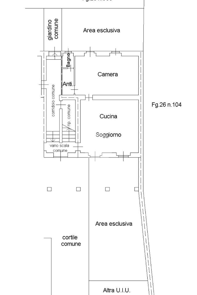 Two-room apartment Via Roma, Airasca - floor plans 1