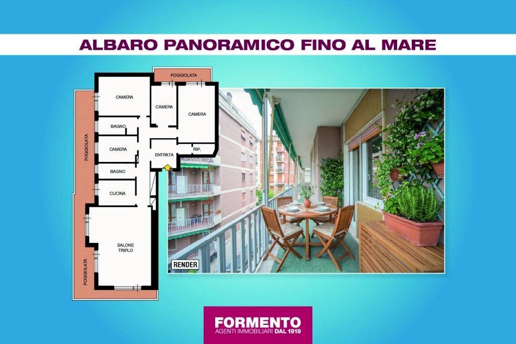 Planimetria - Apartment via Angelo Orsini, Genova (neighborhood Albaro) - photo 1