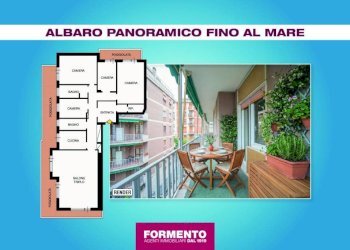 Planimetria - Appartamento via Angelo Orsini, Genova (zona Albaro) - foto 1