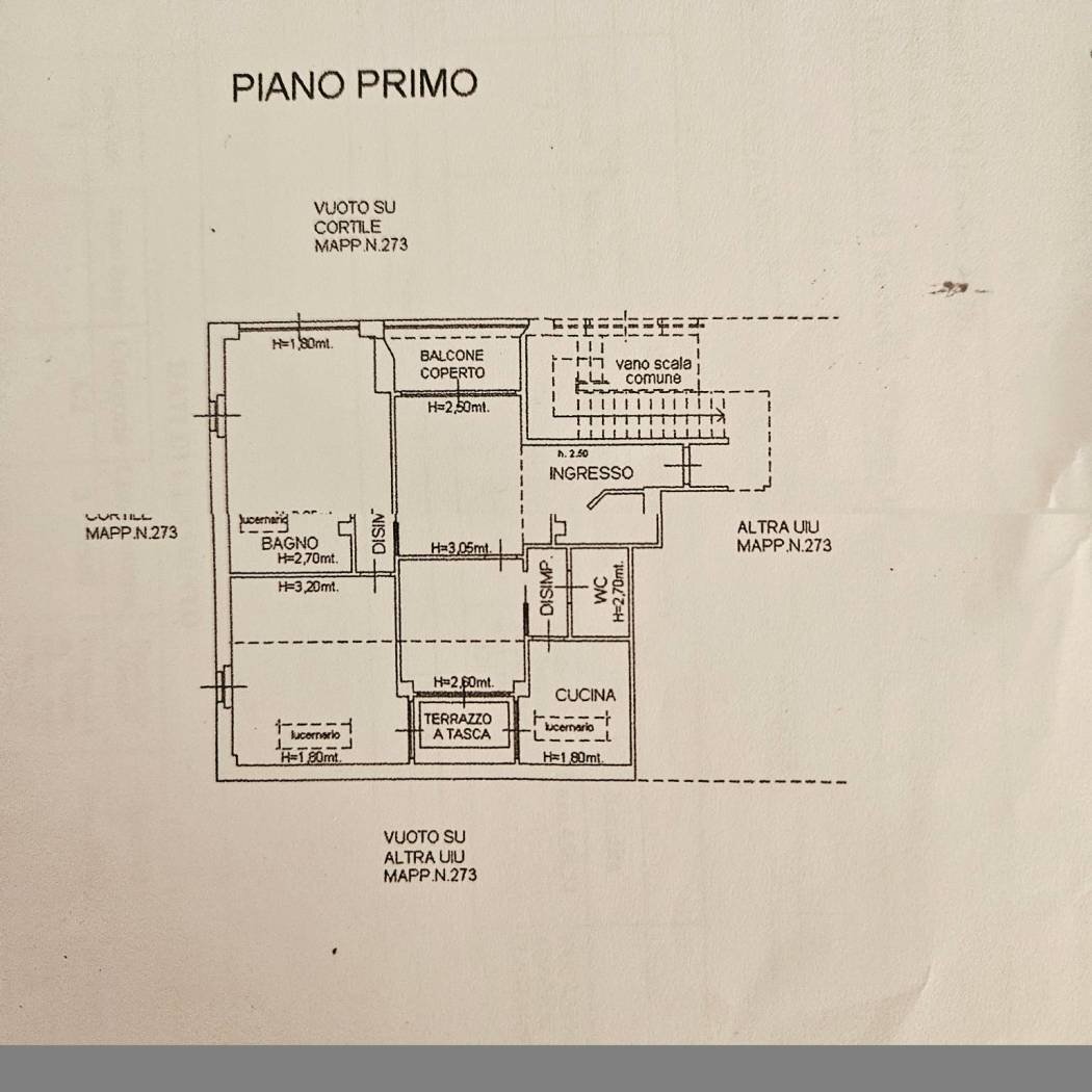 Quadrilocale via Sant'Evasio, 3/A, Asti - planimetria 1