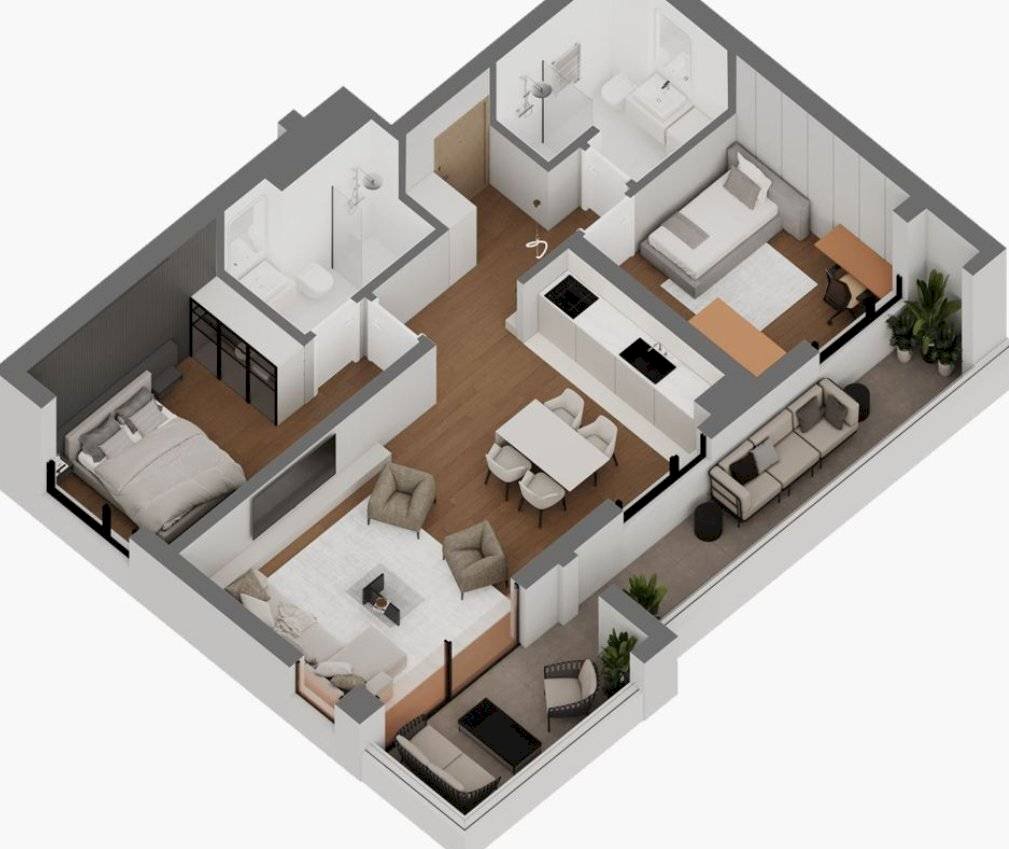 Quadrilocale via Villa Grande, Varazze - planimetria 1