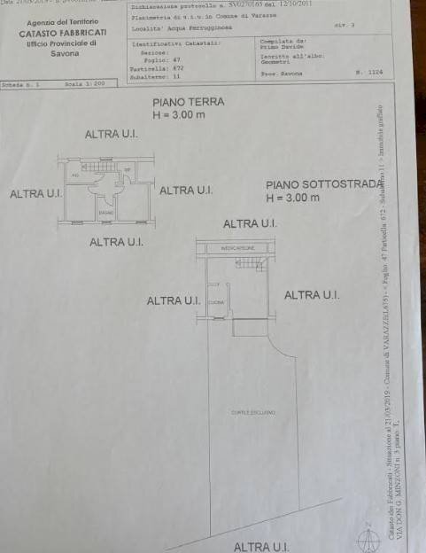 Quadrilocale via Don Giovanni Minzoni, Varazze - planimetria 1