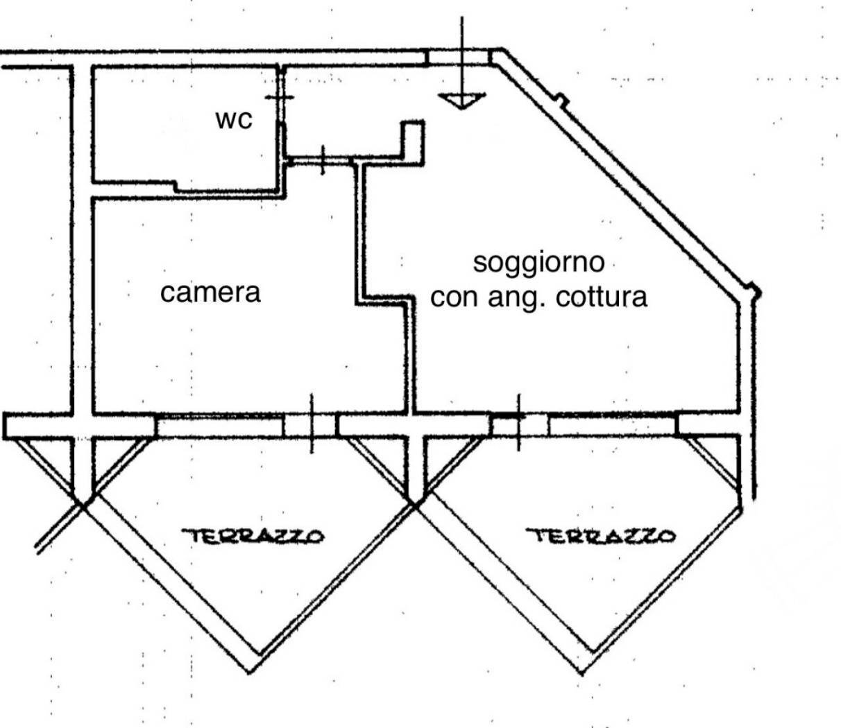 Two-room apartment via Cassia, 791, Roma (neighborhood Cassia) - floor plans 1