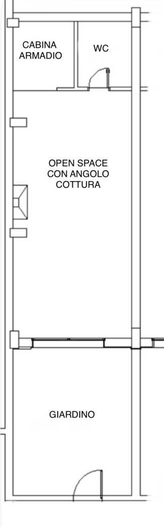 Appartamento via della Camilluccia, 589, Roma - planimetria 1