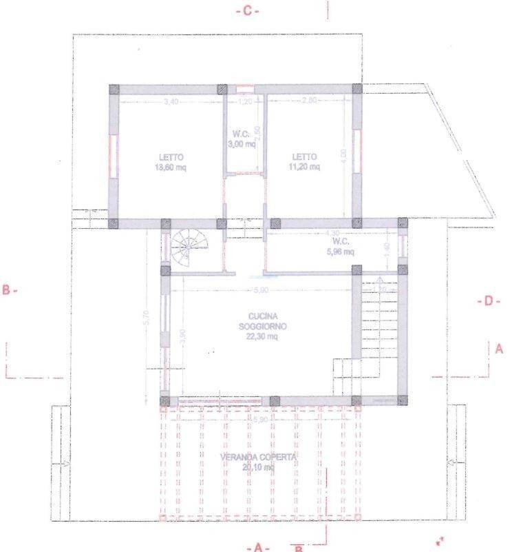 Villa contrada Piano Vignazzi, Castellammare del Golfo - floor plans 1
