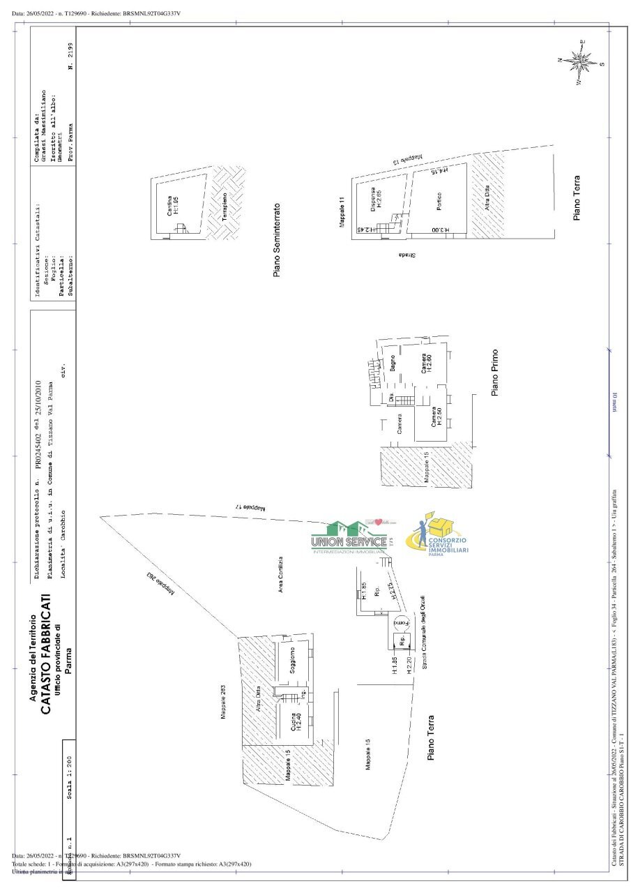 PLN_175049783_4.jpg - Villa Strada Provinciale Carobbio, Tizzano Val Parma - planimetria 1