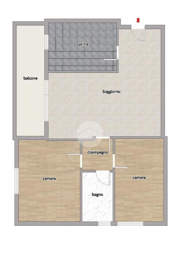 Trilocale Via Dei Missaglia, Milano (zona Chiesa Rossa) - planimetria 1