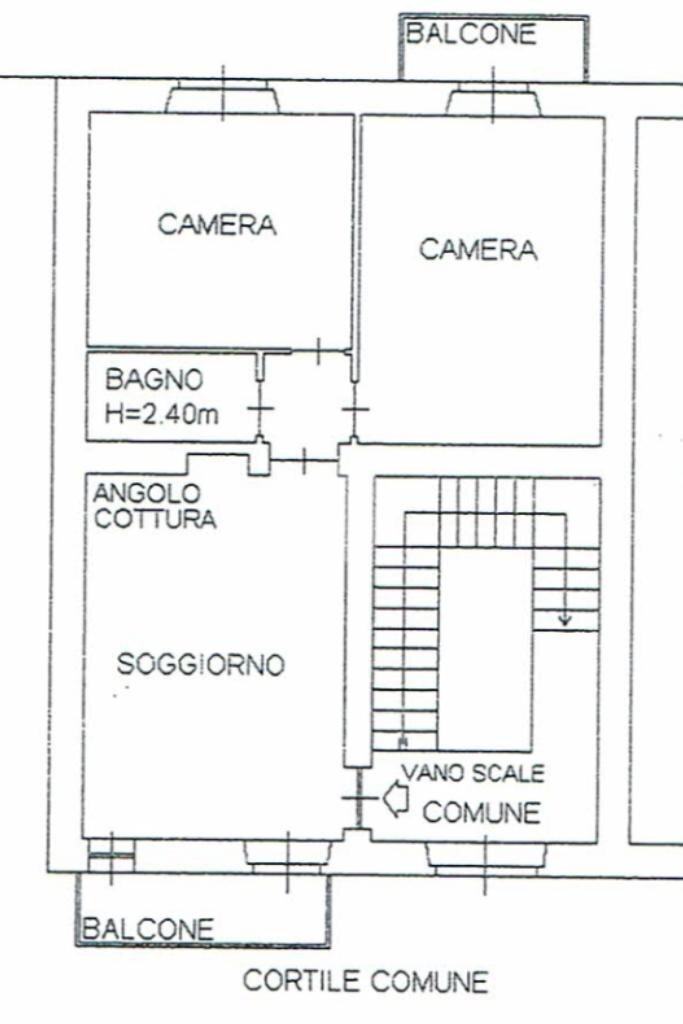 Trilocale Via Carlo Farini, Milano - planimetria 1