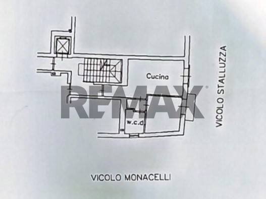 Pianta 2D - Bilocale Vicolo Monacelli
 
6, Palermo - planimetria 1