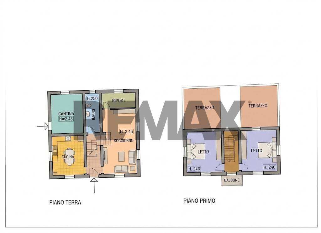 Pianta 2D - Independent house via Santa Barbara
 
snc, Chieti - floor plans 1