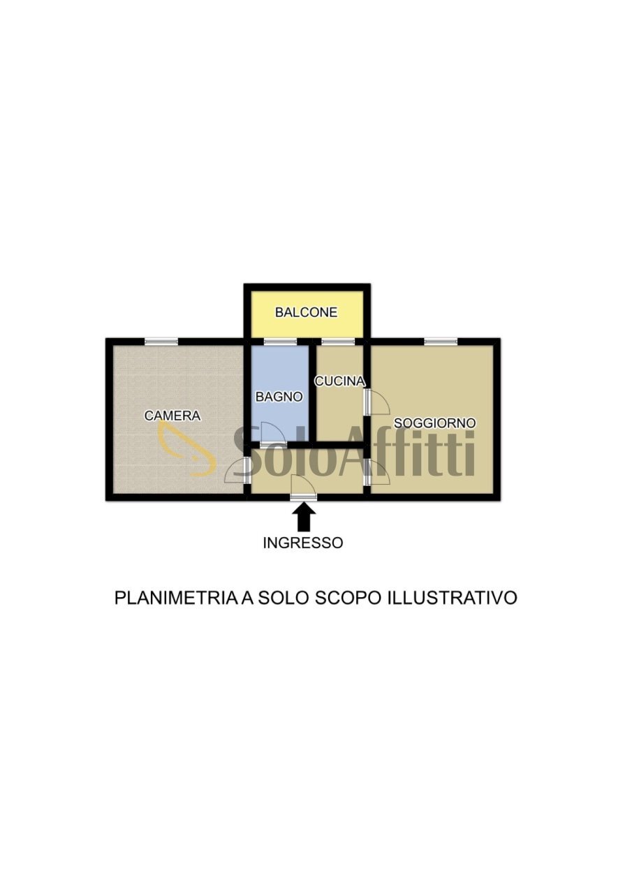 PLANIMETRIA - Appartamento Via lunigiana, Pavia - planimetria 1