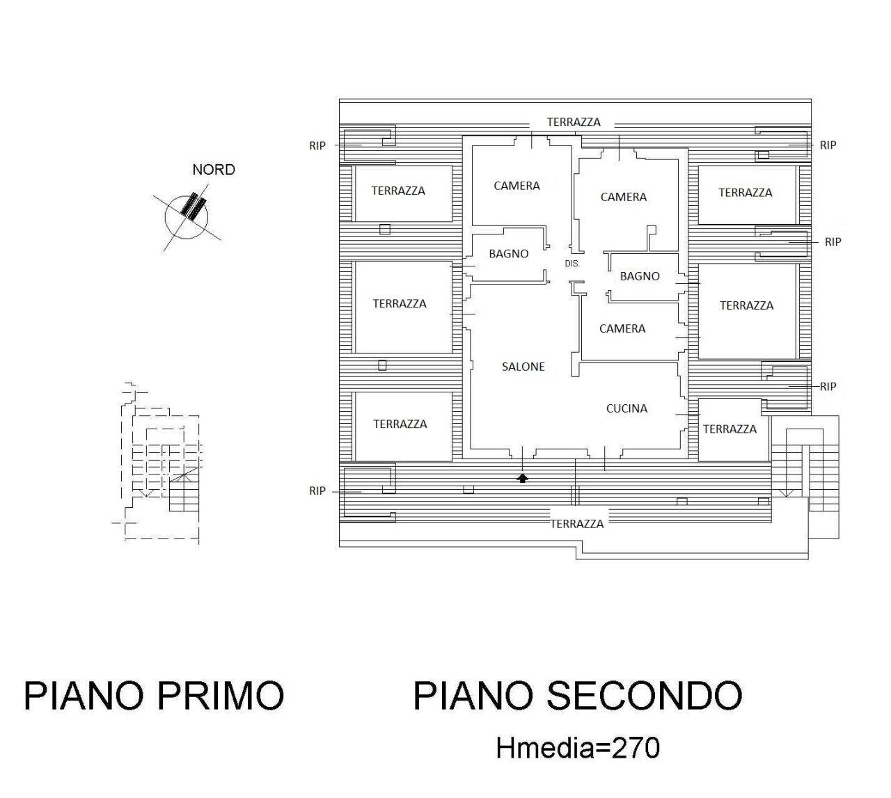 Planimetrie (1) - Appartamento Via Aristotele  45, Altidona - planimetria 1