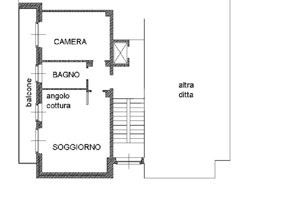 Two-room apartment Via zalli, Chieri - floor plans 1