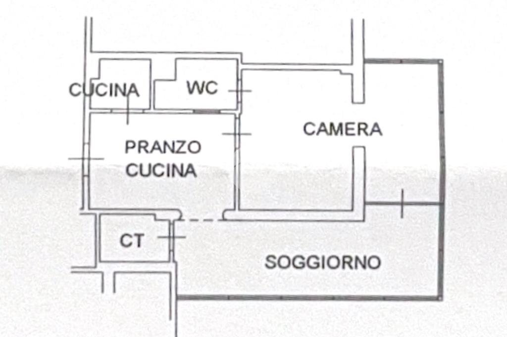Trilocale Via delle Rose, Misano Adriatico - planimetria 1