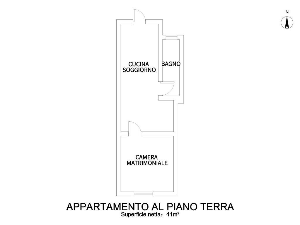 Bilocale Viale brenta, Rimini - planimetria 1