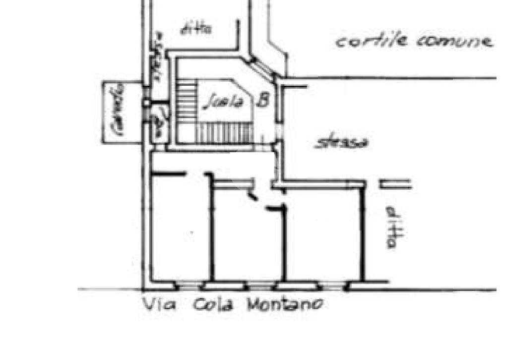 Trilocale Via Cola Montano, Milano (zona Isola) - planimetria 1