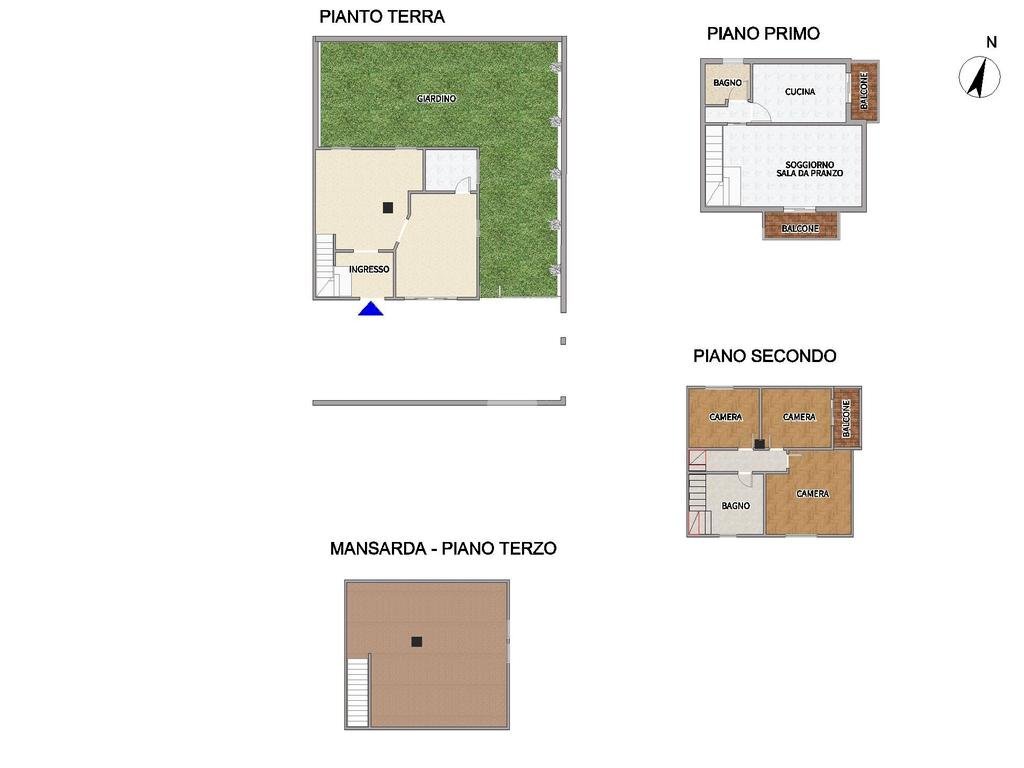 Villa a Schiera Via Bologna, Cornaredo - planimetria 1