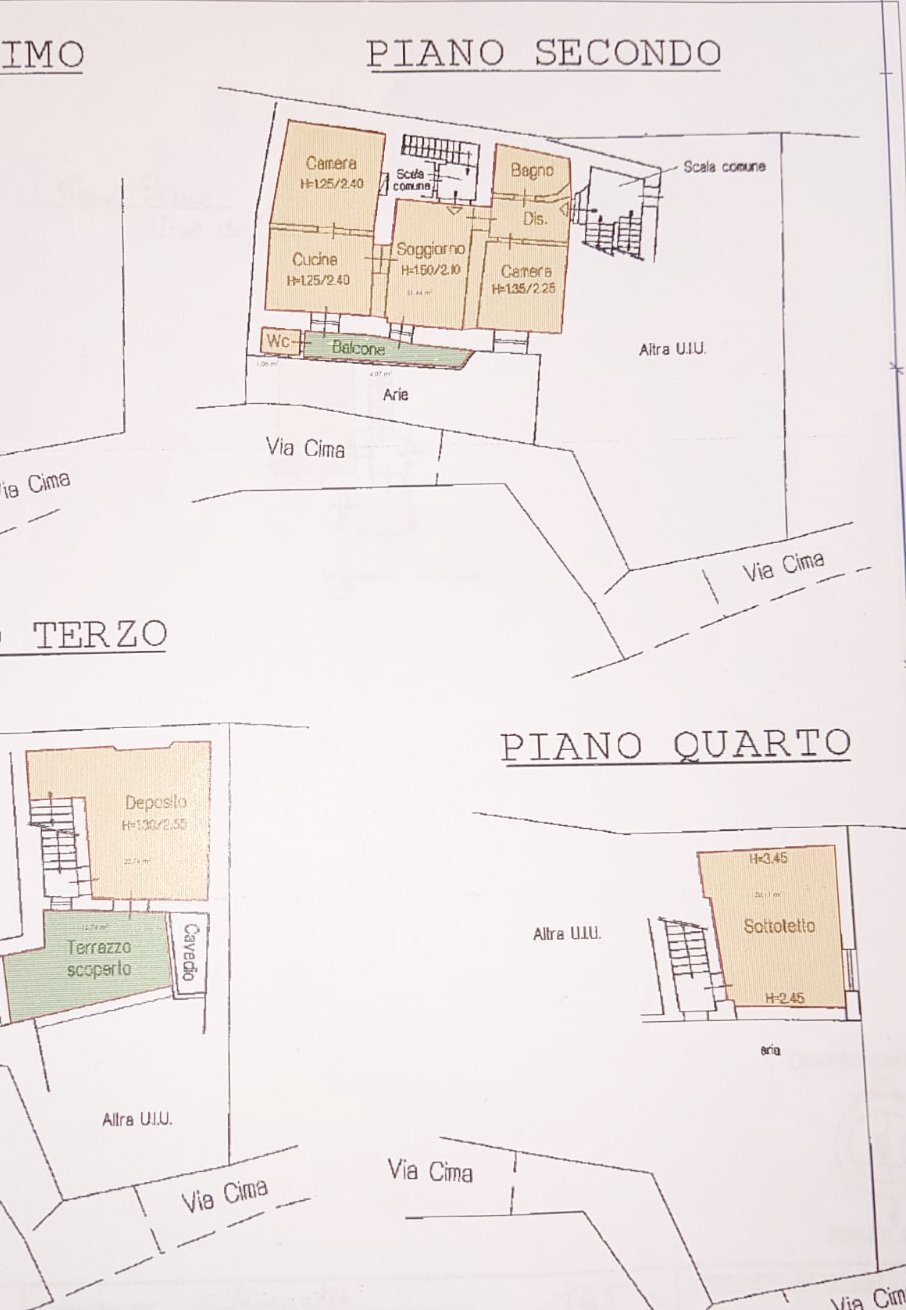 Appartamento Via Cima, 6, Dolceacqua - planimetria 1