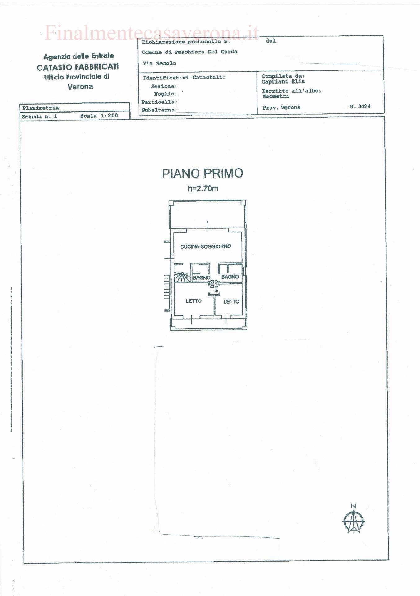 Foto 59 - Appartamento Via Secolo
 
5, Peschiera del Garda - planimetria 1