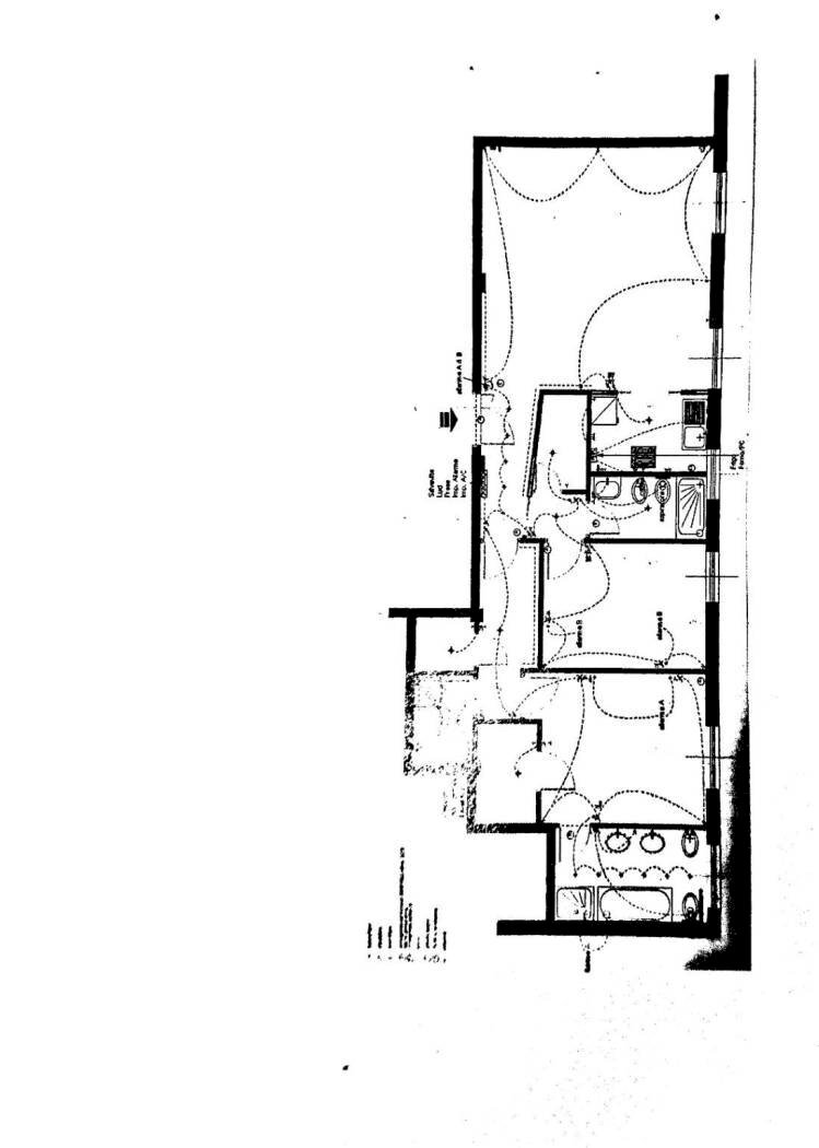 Three-room apartment via Antonio Giovanni Scopoli, Pavia - floor plans 1