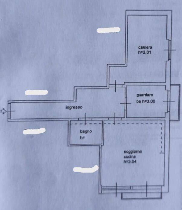 Planimetria ok.jpeg - Three-room apartment Via delle Porte Nuove, Firenze (neighborhood Santa Maria Novella) - floor plans 1