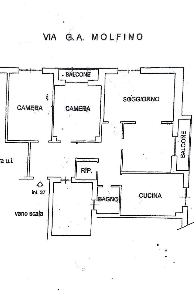 Appartamento Via Giovanni A.Molfino, Genova (zona Sestri Ponente) - planimetria 1