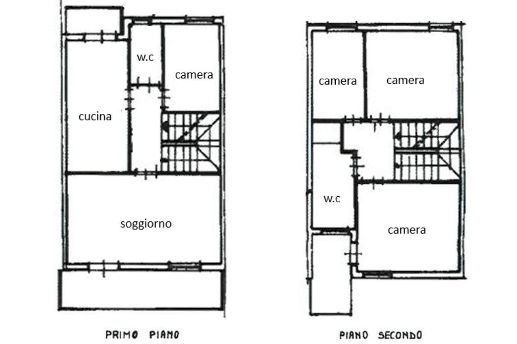 Villa a Schiera Via Zandonai, Montelabbate - planimetria 1
