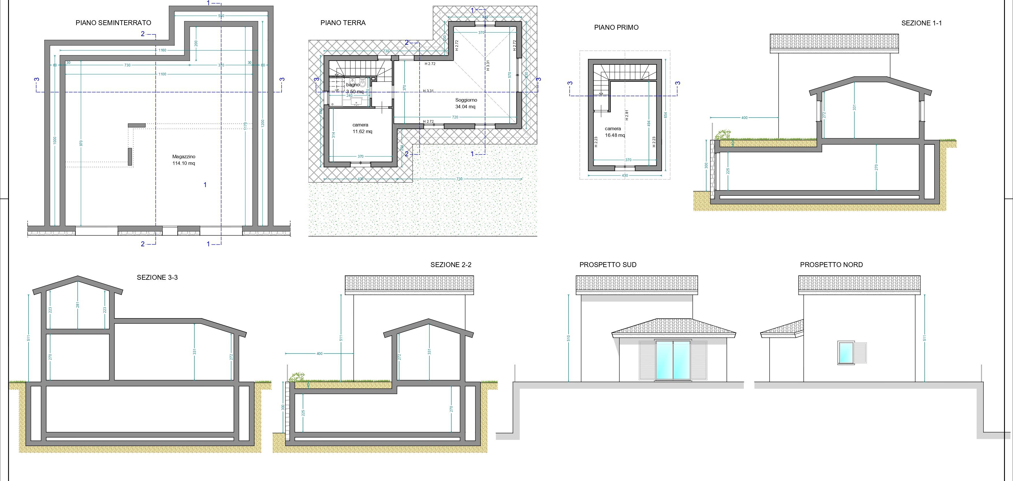 Rustic Via Turistica, snc, Camporosso - floor plans 1